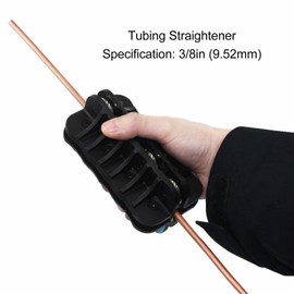 Handheld Tubing Straightener, 3/8in Better Grip Brake Line Tube Straightener, Brake Line Tube Straightening Tool, Brake Pipe Straightener for Copper, Aluminum, Teel Coils