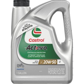 CASTROL 3601-0373 15D7D1 Act Evo® Semi-Synthetic 4T Engine Oil 20w-50 - 1 u.s.