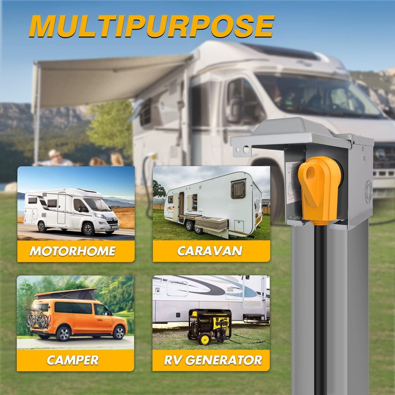 MICTUNING 125V 30Amp Heavy Duty Male Plug RV Replacement with