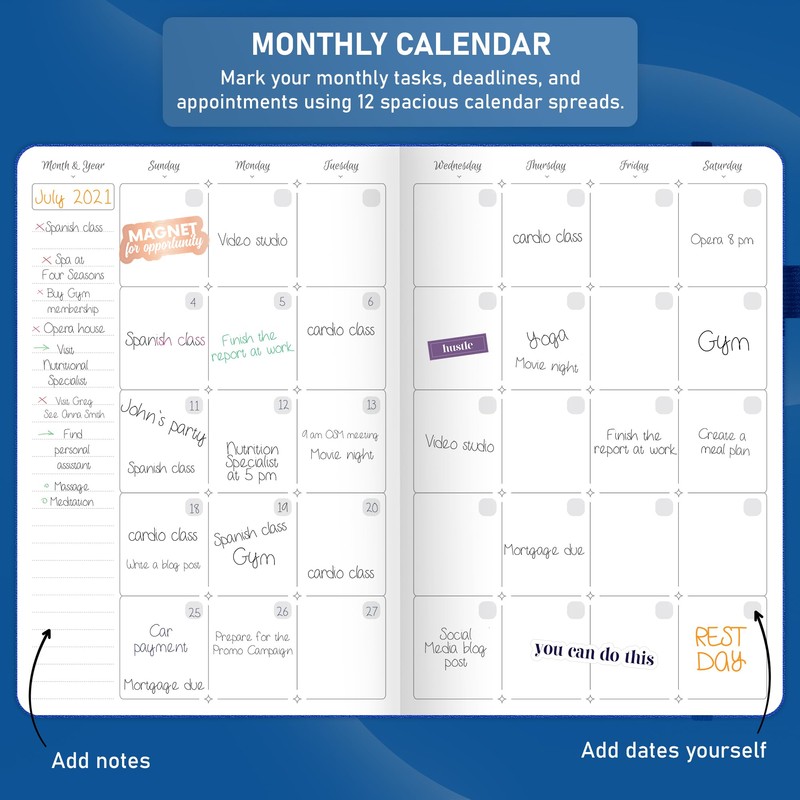 GoGirl Weekly Schedule Planner – Hourly Work & Life Planner