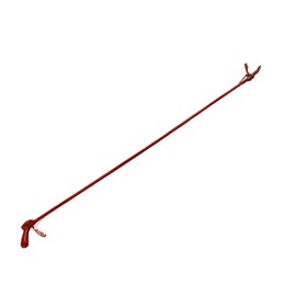 Foldable Snake Catcher, Reptile Grabber, Red Coating, 70" Length