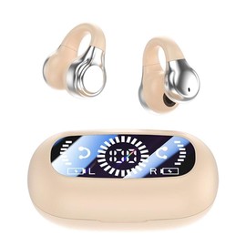 Bone Conduction Sound Collector Earphones, Open Type Earphones, Bone Conduction, Earphones, Up to 58 Hours of Music Playback, Bone Conduction Earphones, Bone Conduction Sound Collector, Ear Cuff