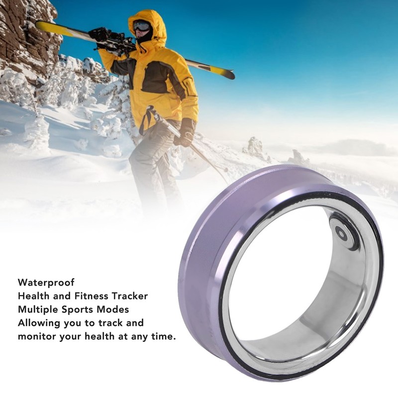 Smart Ring Waterproof Lightweight Ti Alloy Stainless Steel Skin Friendly