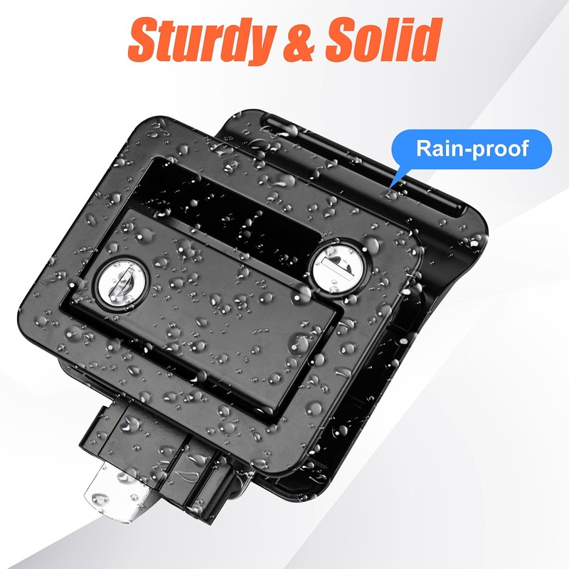 Siasky Black RV Door Lock Replacement, Upgraded RV Door Latch