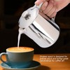 Milk Frothing Pitcher with Lid Stainless Steel Dripless Spout Coffee