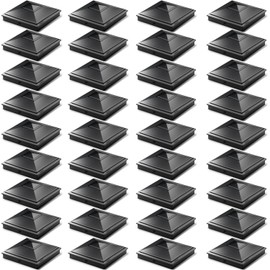 SIEDiNLAR 5x5 Pyramid Post Caps Outdoor Waterproof 5X5 Post Cover, Fits 5x5 4.5x4.5 Wood Vinyl Posts for Fence Deck Mailbox Patio (Black, 36 Pack)