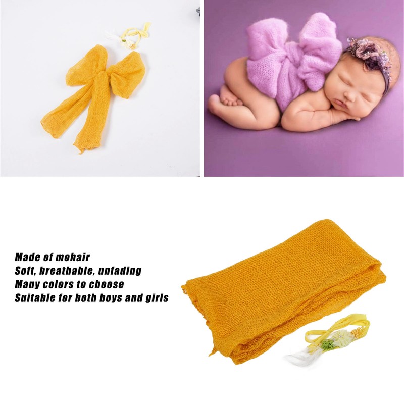 Breathable Newborn Photography Wrap DIY Infant Photo Blanket Swaddle Photography