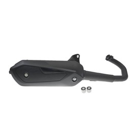 Silent Pro Exhaust Black - Suitable for Piaggio NRG, Zip, Gilera Runner - 50cc 2-Stroke - Sports Exhaust
