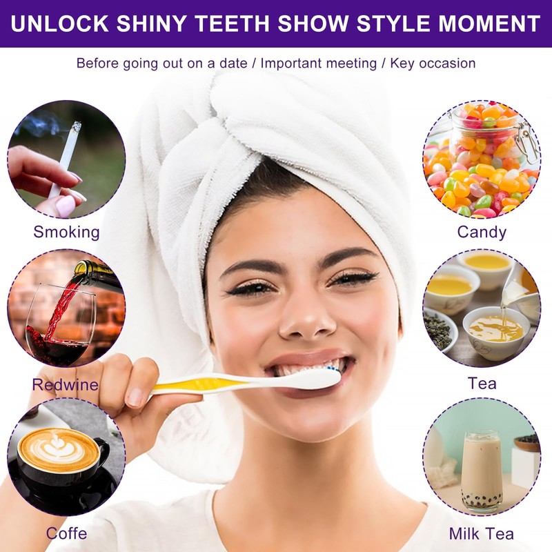 Herosmile v34 Colour Correction Serum Toothpaste Purple Toothpaste White Teeth