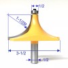 sct-888 1pc 1/2" SH 1-1/2" Radius Round Over Router Bit
