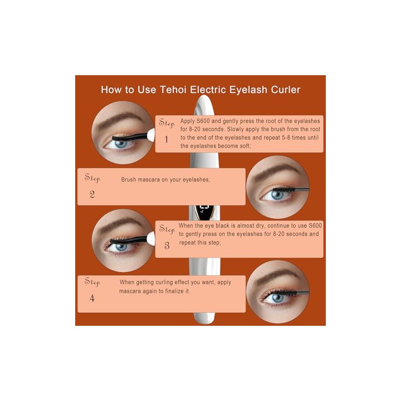 S600 Heated Eyelash Curler - Accurate Temperature Control, Intelligent Automatic