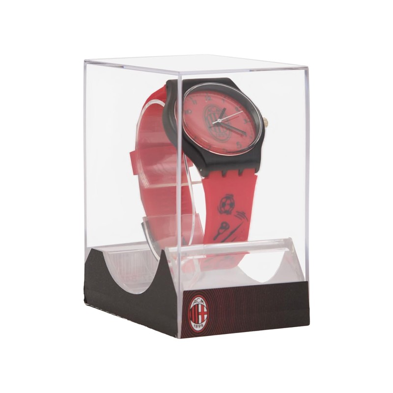 A.C. Milan Orologio per Piccoli Tifosi Rossoneri, con Cinturino in