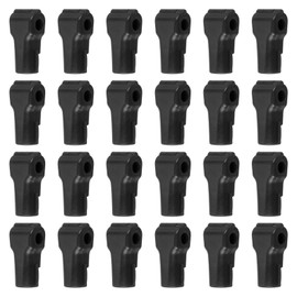PATIKIL 7 mm Stop Peg Lock, 50 Pcs Pegboard Hooks Anti Sweep Theft Hook Locks Plastic Pegs for Mobile Accessories Shop Clothes Retail Security Display, Black