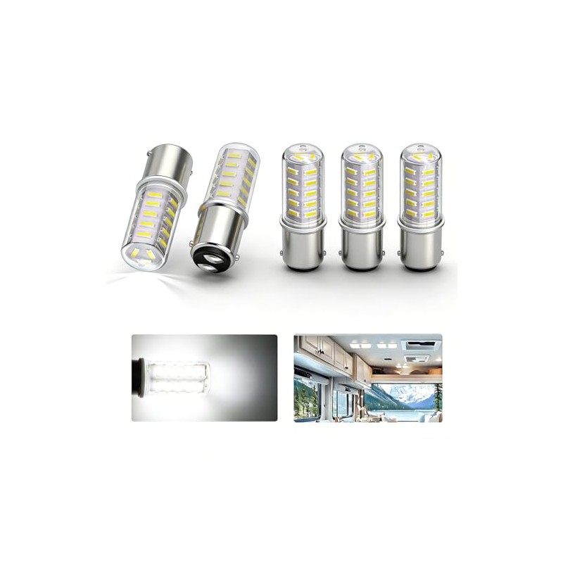 ULITECO 12V LED RV Camper Interior Light Bulbs - 5PCS