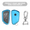 QBUC for Volkswagen Key Fob Cover with Keychain,Car Key Case