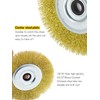 OSFTBVT 6" Bench Wire Wheel Brush Coarse Crimped Steel Wire