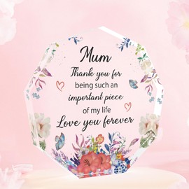 Gifts for Mum Acrylic Plaque Mum Presents for Mum Christmas Gifts Gift for Mum Mummy Gifts Mom Gifts for Christmas Mum Birthday Gifts for Mum Gifts from Daughter Mothers Day Gifts for Mum Anniversary
