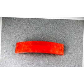 Perfect Hairstyle with Our Hair Accessories - Coral Barrette Plastic Marbled Pattern Rectangle Hair Clip Accessory 3.25" Long Fashionable Hair Accessory Hair Jewelry Accessories for Lady Women