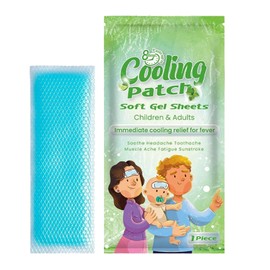 Cold Patch, Forehead Cold Packs, Soothing Pad, Forehead Sheet for Kids Adults Sports Camping School Hiking Dorm