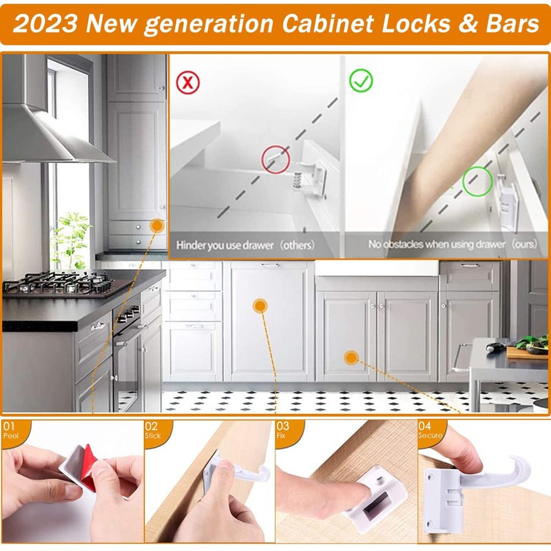 Baby Proof Kit, 58 Packs Baby Proofing Kit Essentials Child