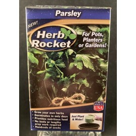Garden Innovations Herb Rocket - Parsley - Grow Indoor or Outdoors - For Pots/Planters/