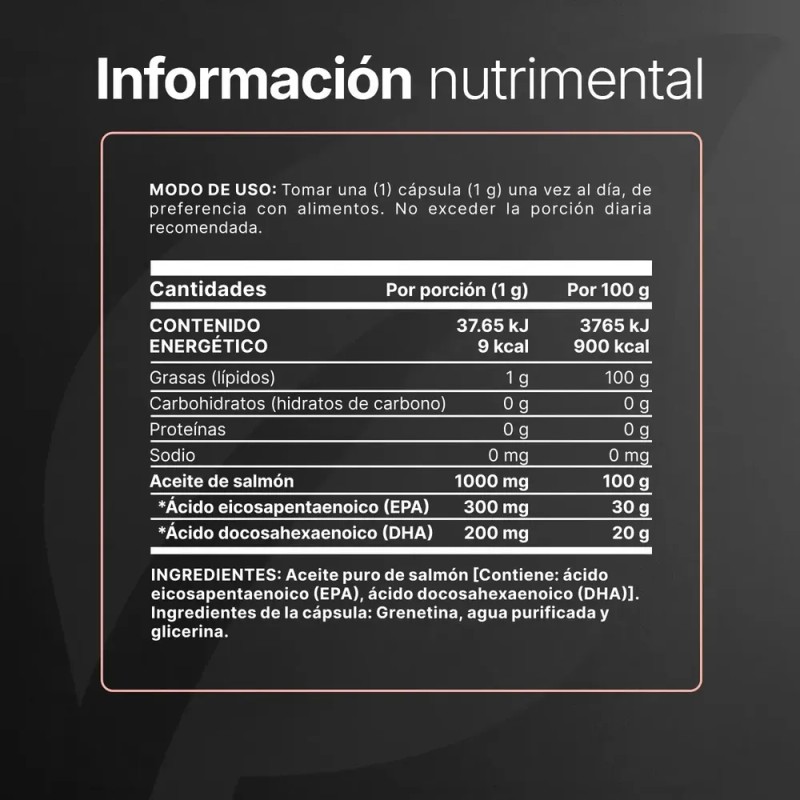 Omega 3 Aceite de Salmón (epa - Dha) 180 Cápsulas