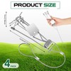 Qualirey 4 Pcs Gopher Trap with Chain Gopher Killer Vole