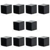 20mm Black Plastic Covers, Square End Caps for Tube Chairs