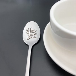 I Love You More Spoon Gifts for Boyfriend Girlfriend Husband Wife Anniversary Spoon Gifts for Him Her Christmas Birthday Thanksgiving Gift Valentines Day Gifts for Couple