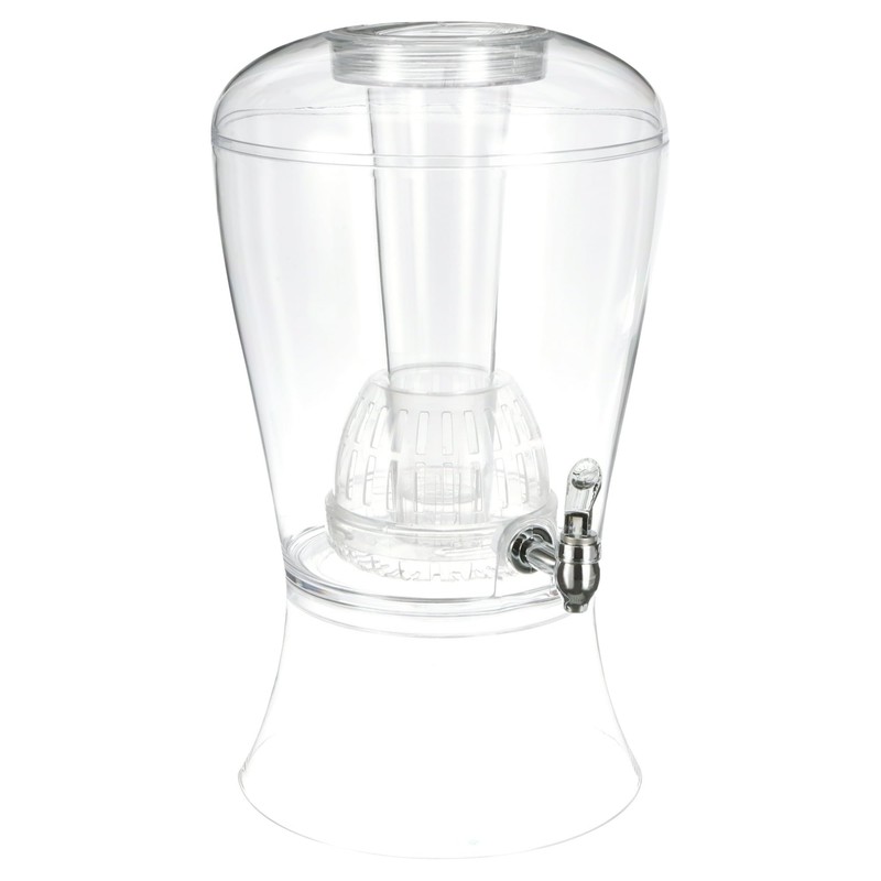 CreativeWare 3 Gallon Beverage Dispenser With Ice Cylinder And Fruit