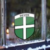 Pack of 2 Devon County Flags - Static Cling Vinyl