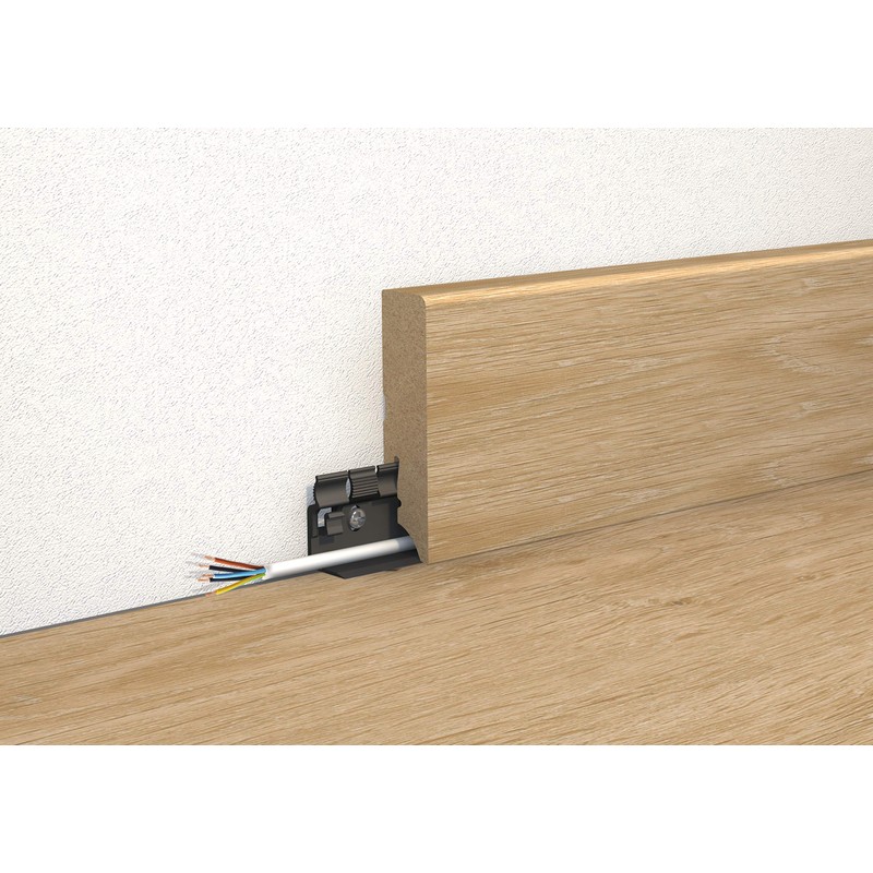 Gedotec Clipholder CH23 Mounting Clips for Skirting Boards with Cable