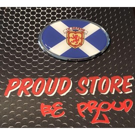 Scotland Lion Emblem Proud Car Oval Domed Sticker 3D 3.25"x 2.25" Scottish Flag