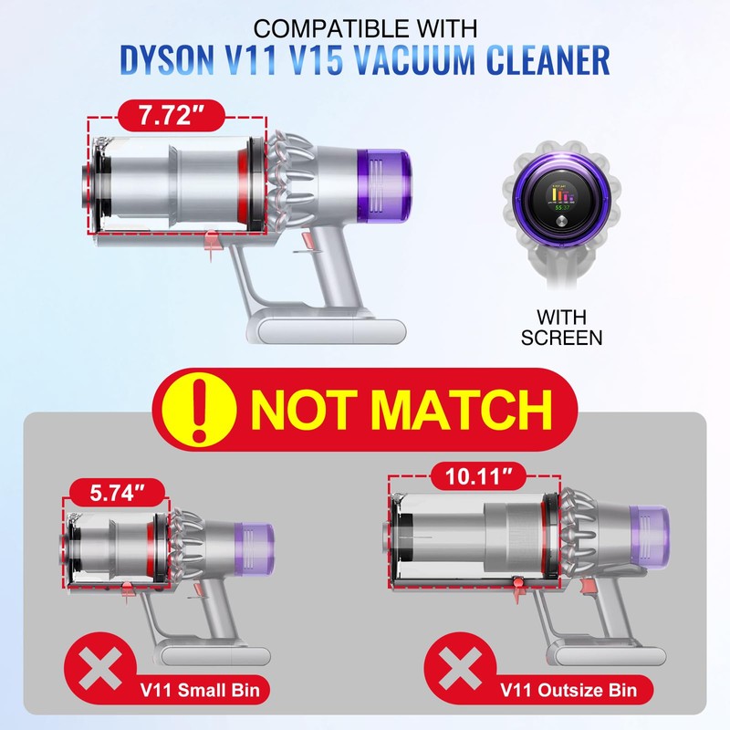 Upgraded Canister Compatible with Dyson V11 V15 SV14 SV15 SV22