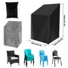 Stacking Chair Cover Outdoor Patio Furniture Covers 210D Oxford Cloth
