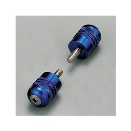 ハリケーン(HURRICANE) アルミサイドキャップ P22 ローレット ブルー HB0345BU バーエンド