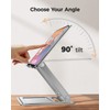 LORYERGO Laptop Stand for Desk, Adjustable & Foldable Laptop Riser