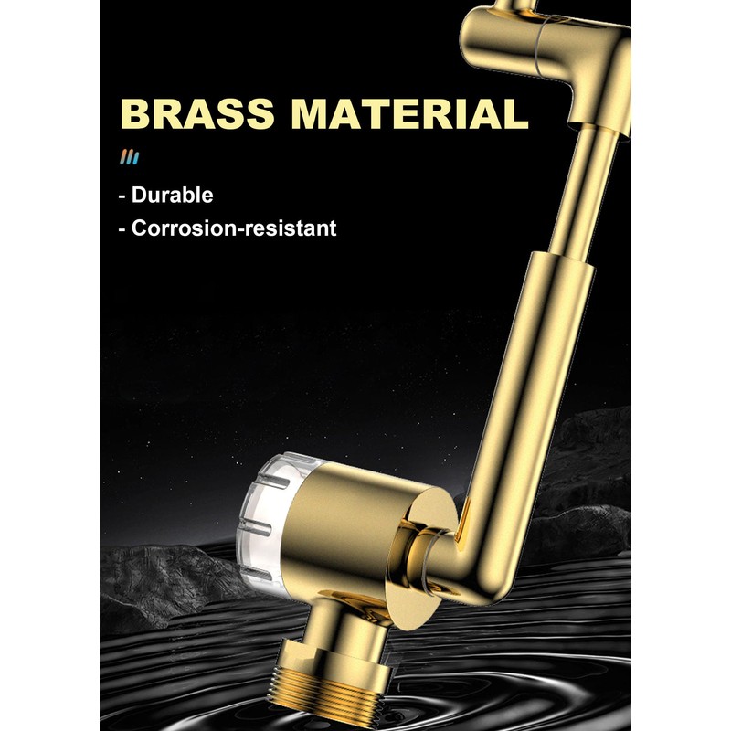 1080 Degree Rotating Multifunctional Extension Tap, Tap Attachment with Dual