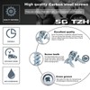 #8 x 1/2" Wood Screw 100Pcs Alloy Steel Standard Thread