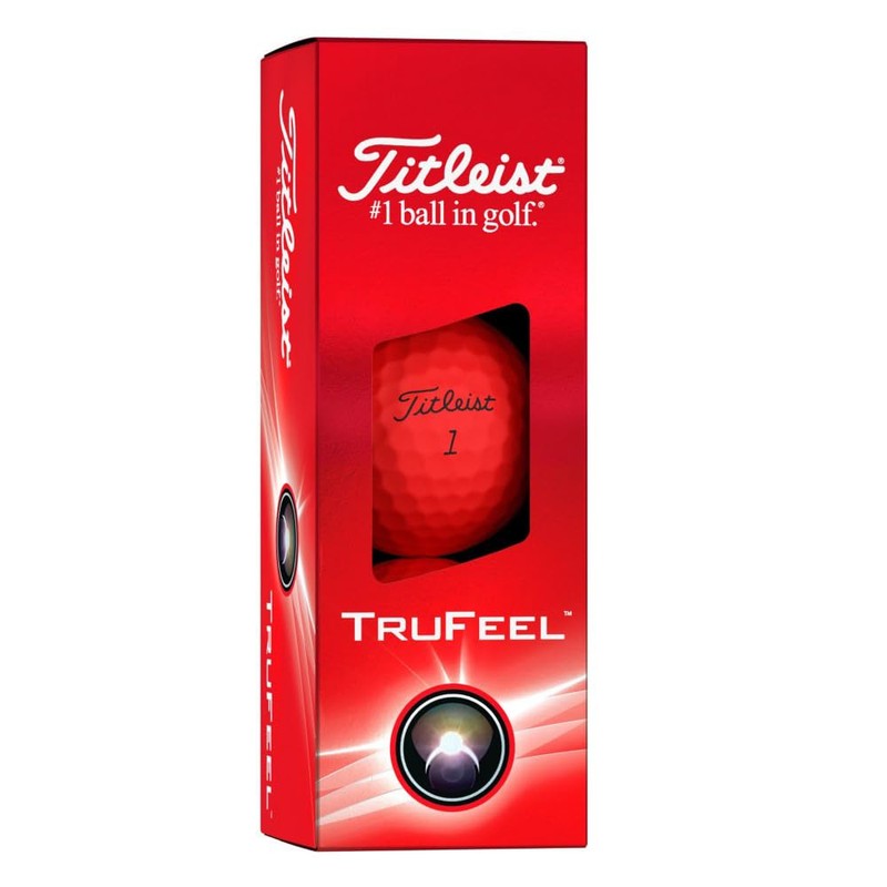 TITLEIST 24 TRUFEEL DZ Unisex Matte Red Golf Ball