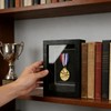 ZAYHENYOO Medal Display Case, Medal Display Shadow Box with Real