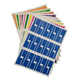 Cable Labels Set, 270 Pieces, 9 Colors, Waterproof Self-Adhesive Wire Tags, Printer Compatible