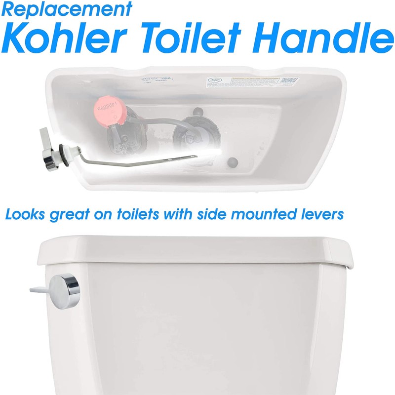 Toilet Flush Lever Handle Replacement, Universal Side Mount Toilet Tank