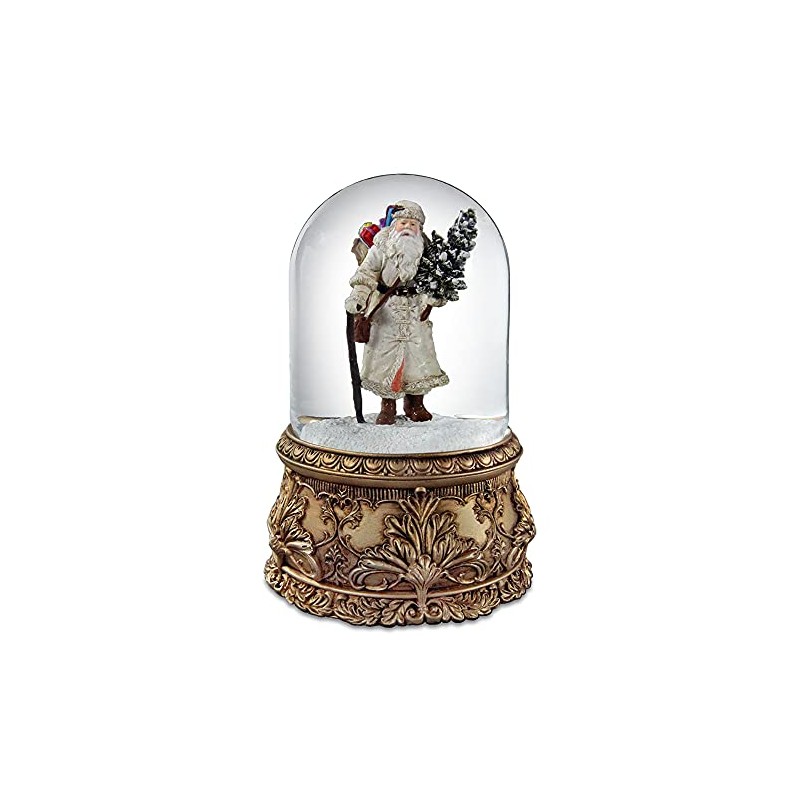 Santa Musical Domed Water Globe San Francisco Music Box