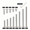 [30 Pack] 1/4-20 x 1-1/4" 304 Stainless Steel Flat Head