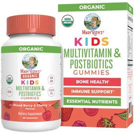 Mary Ruth Organics Multivitamínico Orgánico Niños Gomitas Posbióticas Postbióticas