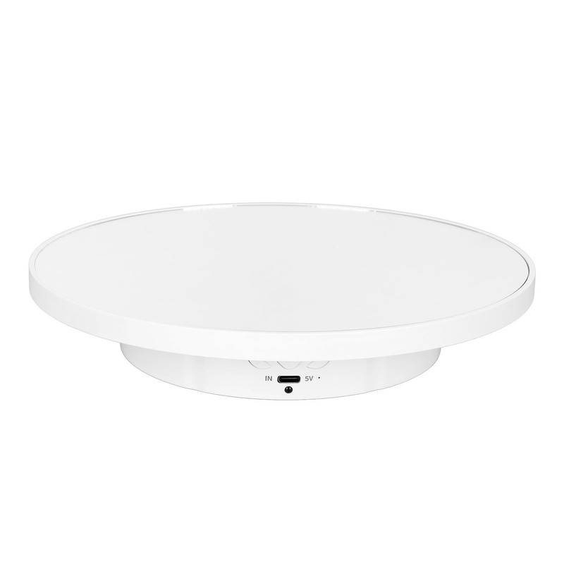 AUNMAS 360 Degree Rotating Display Stand, Electric Rotating Turntable for