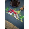 Vervaco Table Runner Cross Stitch Kit Hedgehog with Ferns Embroidery