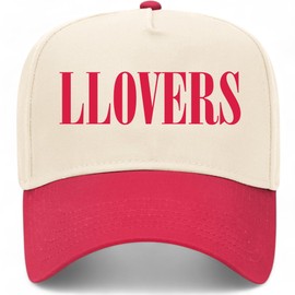 LLOVERS Vintage Trucker Hat | Premium Snapback Baseball Hat for Men & Women (US, Alpha, One Size, Red/Tan)