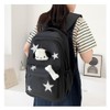 JHTPSLR Preppy Backpack with Plushies Y2K Aesthetic Cute Aesthetic Backpack